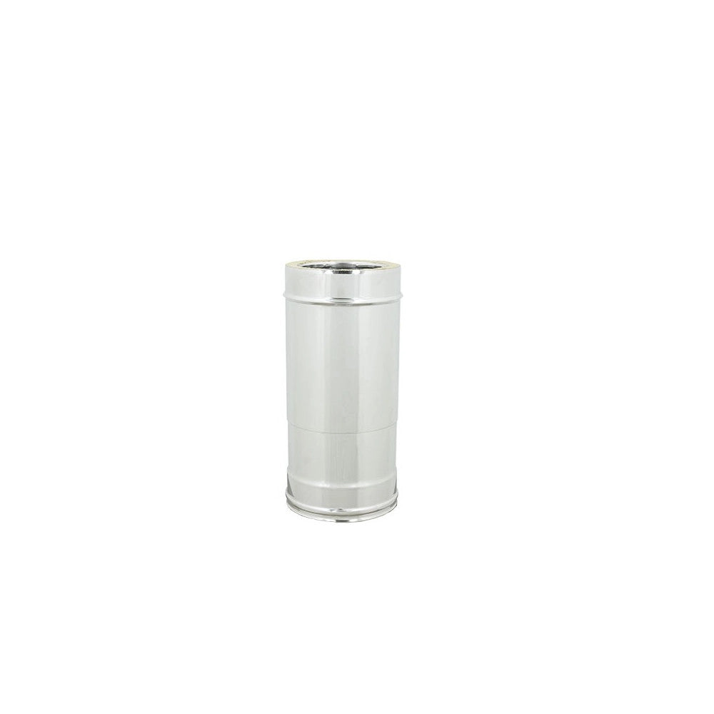 Tubo inox di 80 - de 130 mm telescopico coibentato doppia parete
