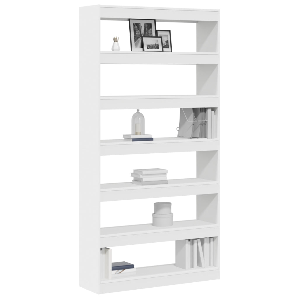 Libreria Bianca Bianca Legno ingegnerizzato 100 x 30 x 198 cm