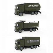 Trade Shop - Macchinina Giocattolo Educativo Per Bambini Camion Mezzi Militari Metal Lux -