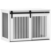 Casetta per Cani con Ante Scorrevoli ¨C Zephmum ¨C 98x58x61 cm Noce