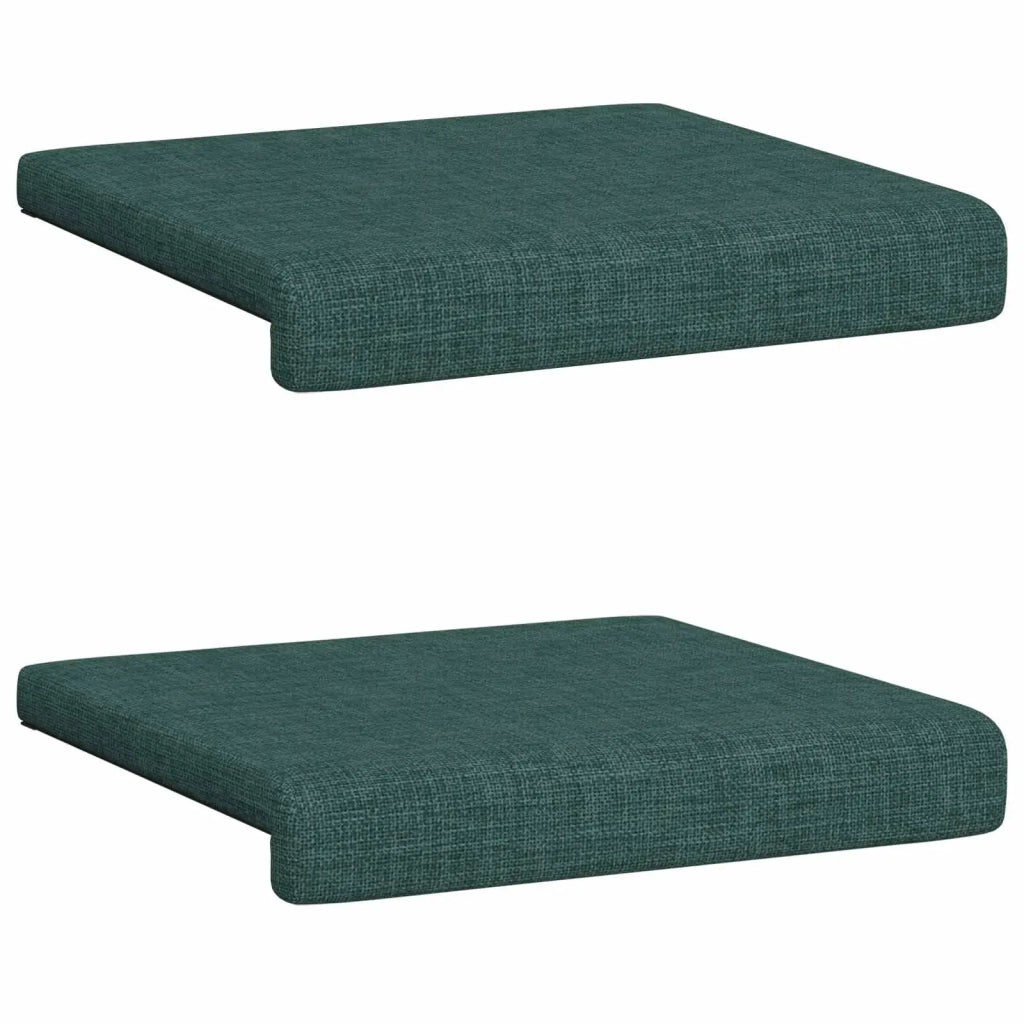 Cuscino per panchina 2 pcs Tessuto Verde Scuro Profondità 35 cm 42043013