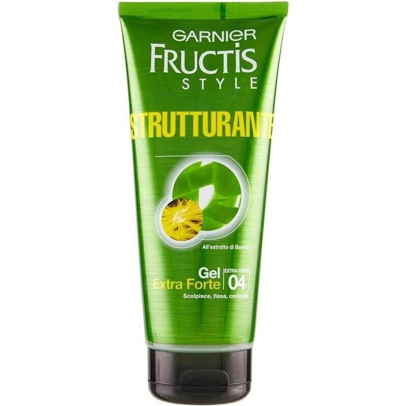 FRUCTIS SET 6 CONFEZIONI GEL FISSANTE PER CAPELLI EXTRA FORTE STRUCTURING DA 200 ML L'UNO