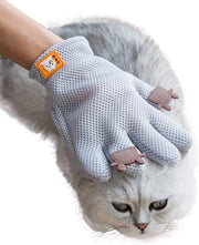 Manopole morbide per animali domestici, cura della pelliccia per cani e gatti, 23,5*16 (cm), grigio (destra)