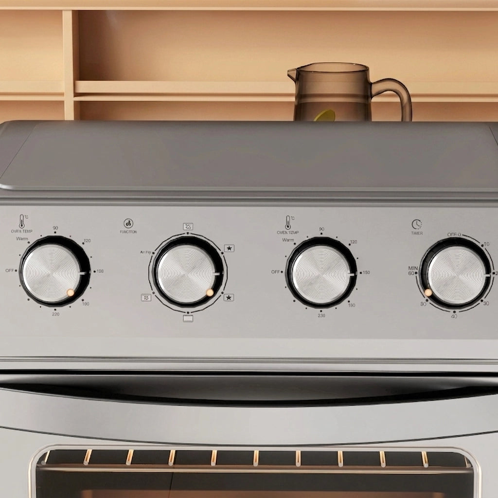 Mini Forno Friggitrice ad Aria 24 L 1600 W con 6 Modalità; Ventilazione 360° e Temperatura 90-230°C