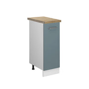 Armadio cucina dispensa alto R-Line Grigio-blu/Bianco 30 cm, PL Rovere Vicco