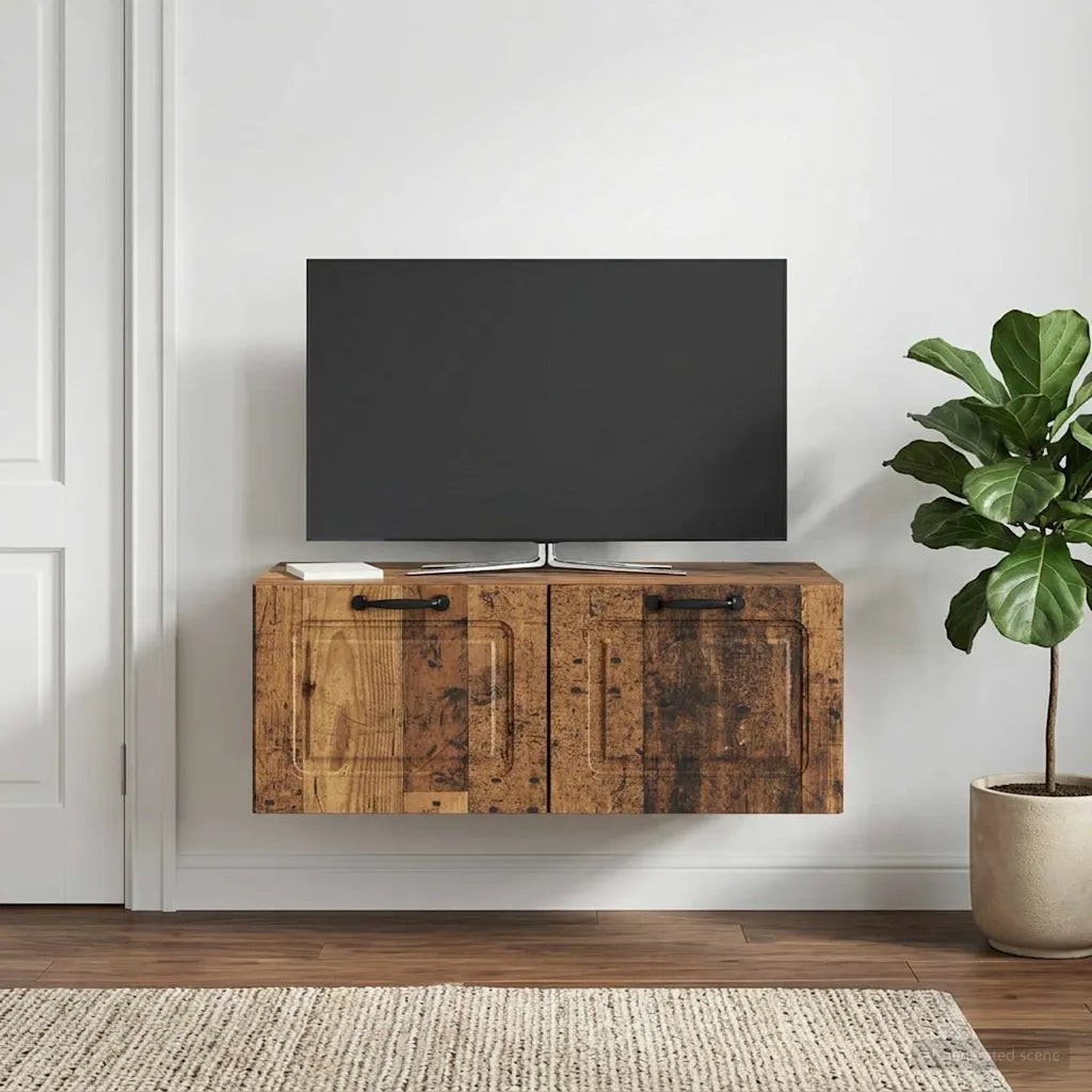 Mobile Porta TV da Muro Legno antico 78,5 x 41 x 30 cm 899373