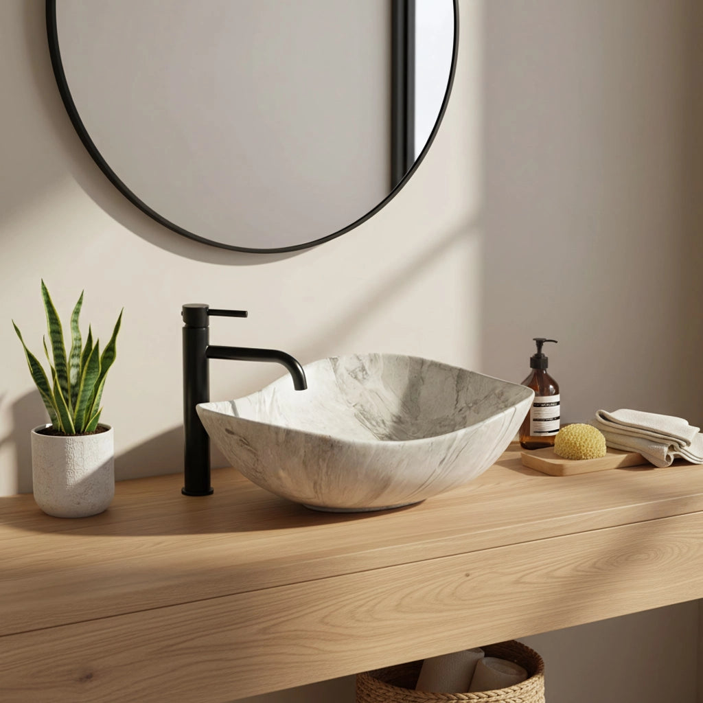 Lavabo Da Appoggio Rea Dora Stone