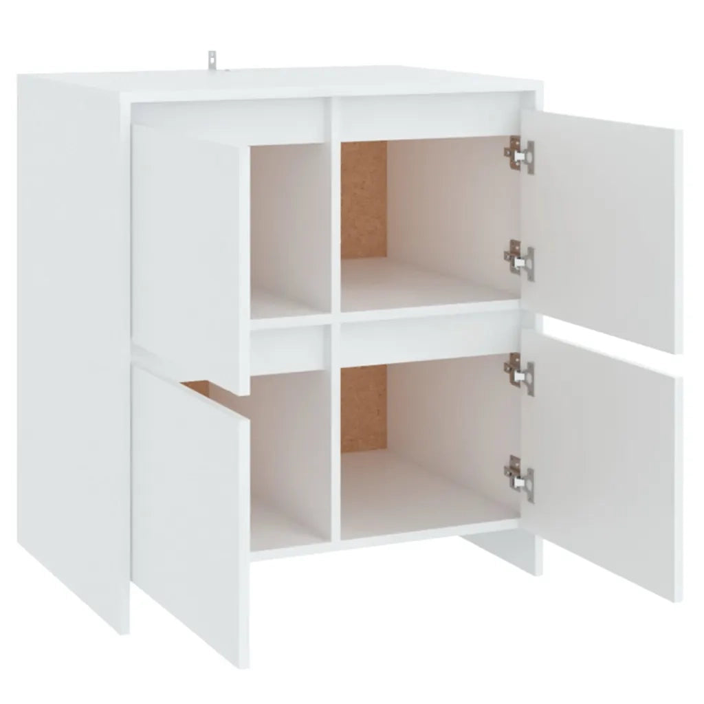 Credenze 2 pz Bianche 70x41x75 cm in Legno Multistrato cod mxl 19784