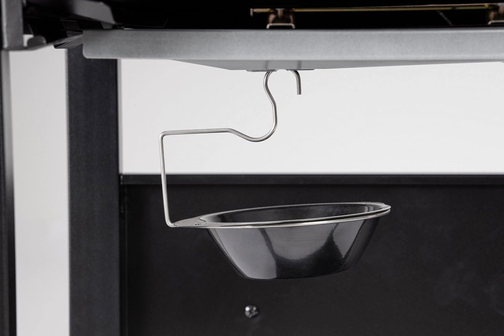 Barbecue a Gas 3 Bruciatori 109,5x51x98,7h cm Accensione Piezoelettrica in Acciaio Louis Nero