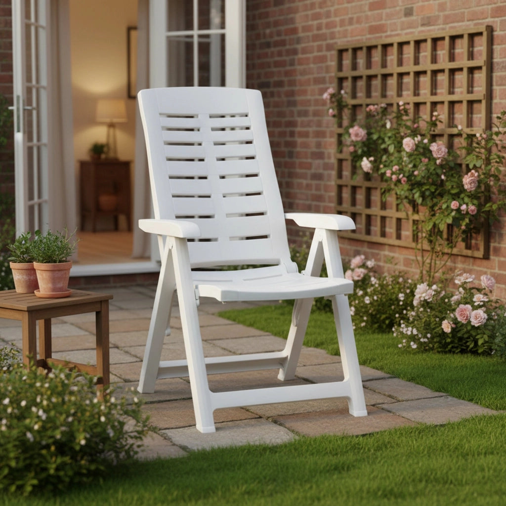 Halsell, Sedia da Esterno una Sedia Made in Italy, Bianco