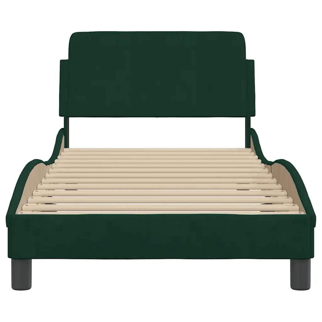 Giroletto Dover Verde Scuro 90x200 cm in Velluto 373115