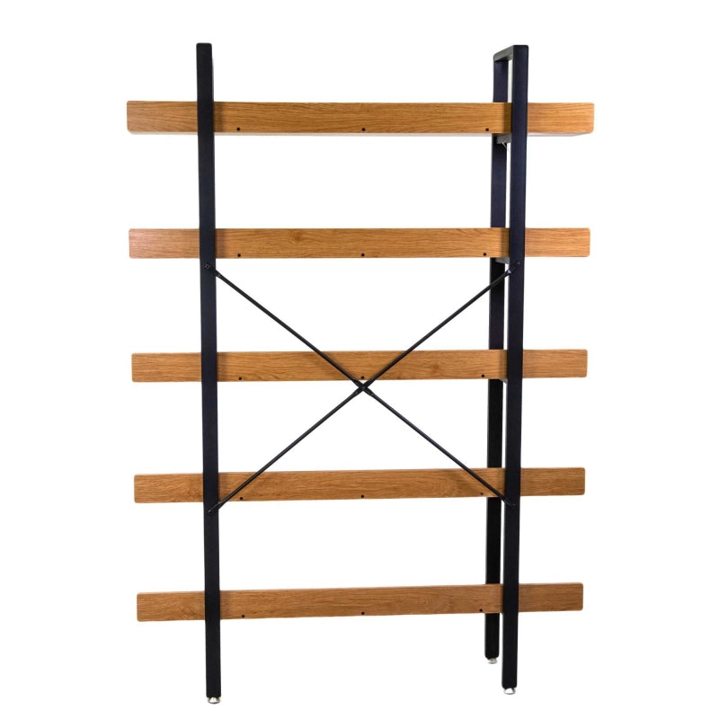 Scaffale metallo legno Achille 5 ripiani cm 120x28h171