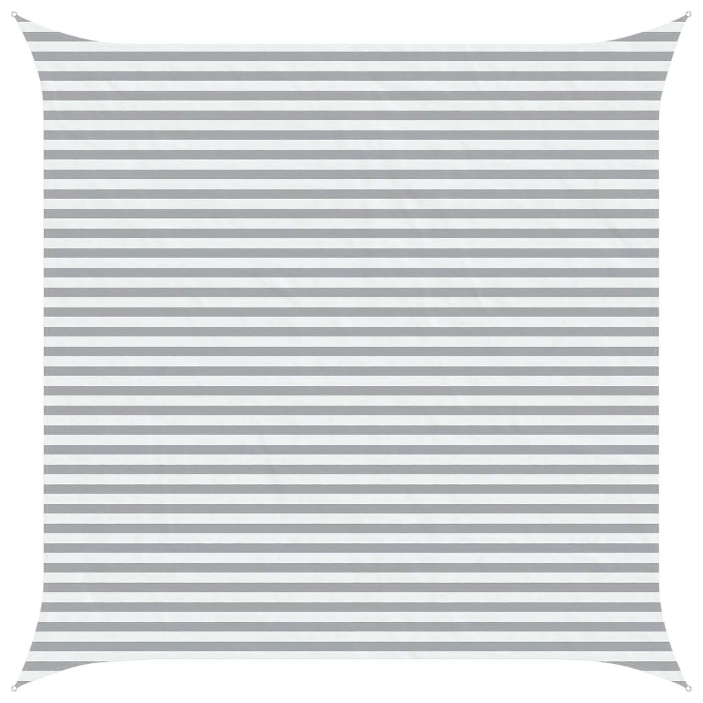 Vela Parasole | Telo Ombra | Vela da ombra solare Grigio chiaro e bianco 4,5 x 4,5 m