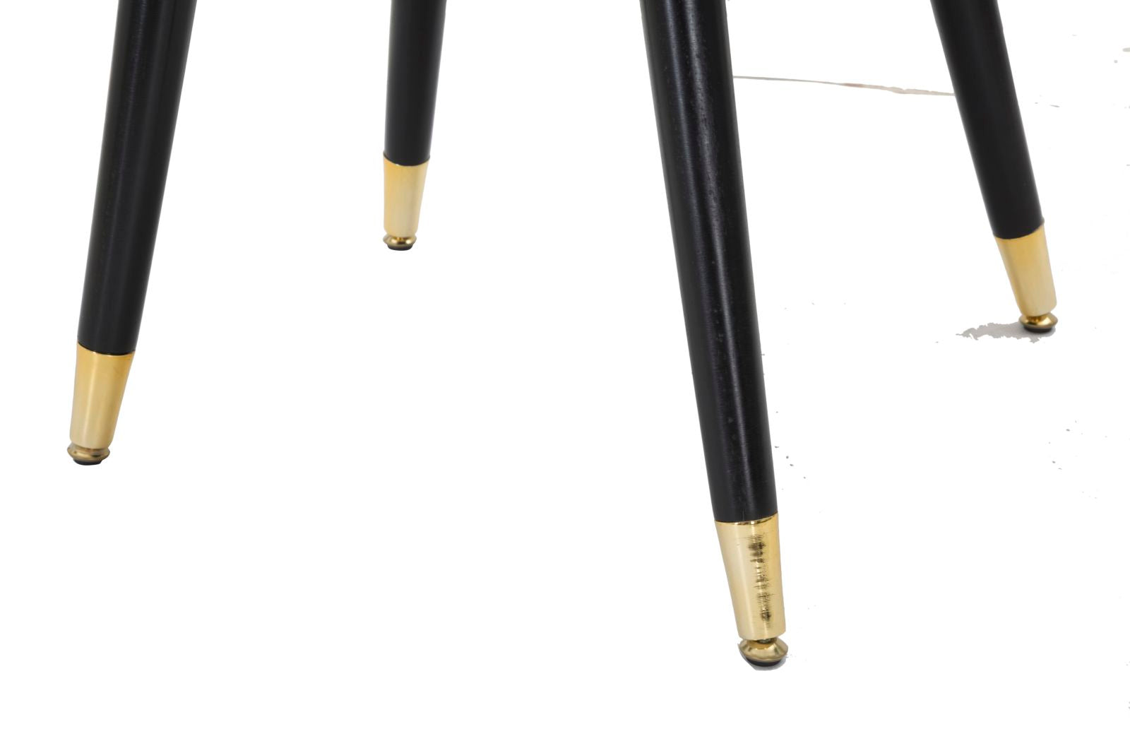 Sedia Loty Rosa 57x58x80 cm in Legno e Velluto Rosa Nero e Oro