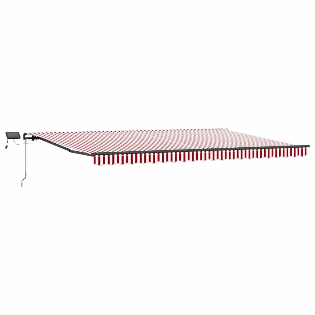 Tenda Retrattile Rosso e bianco 500 ×300 cm Tessuto 3331266