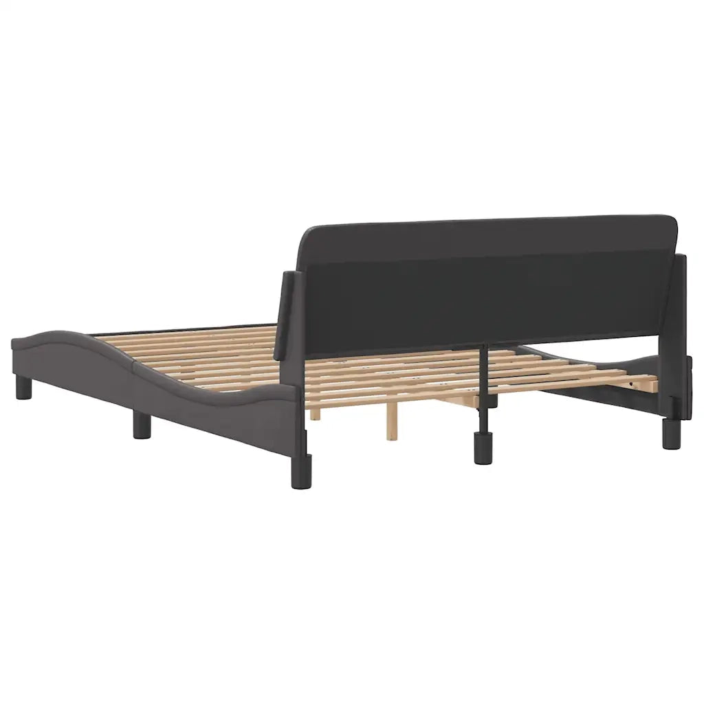 Giroletto-Struttura Letto Dover Crema 140x190 cm in Similpelle