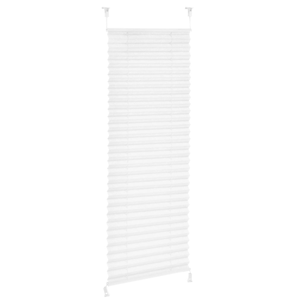 [neu.haus] Tenda Plissé Klemmfix  (65 x 100 cm) (bianco) - protezione sole e luce - opaco (senza bisogno di praticare