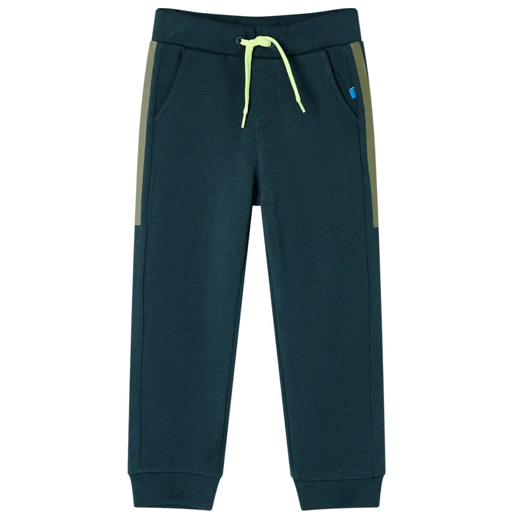 Pantaloni Tuta per Bambini con Coulisse Verde Muschio 92cod mxl 108646