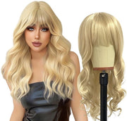 Pruika Lungo Onde - Resistentente al Calore - Capelli - 68 cm - Cosplay/Abito da Costume - Affascinante per l'Uso Giornaliero - Suggerimenti per la Manutenzione - Accessorio per Capelli