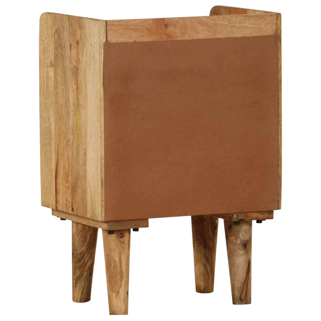 Comodino cassettiera mobile da camera da letto legno massello di mango 40 x 30 x 59,5 cm 1402059