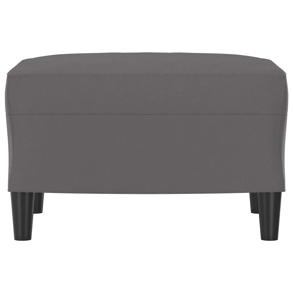 Poggiapiedi Grigio 60x50x41 cm in Similpelle 349290