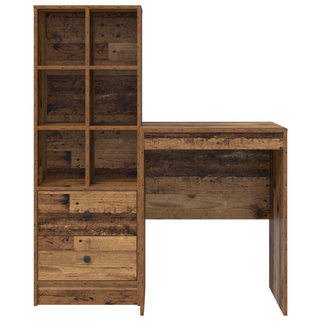 Scrivania con Storage Legno Vecchio Legno Ingegnerizzato