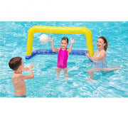 Trade Shop - Porta Gonfiabile Galleggiante Water Polo Con Palla Giallo 137x66cm Bambini 52123 -