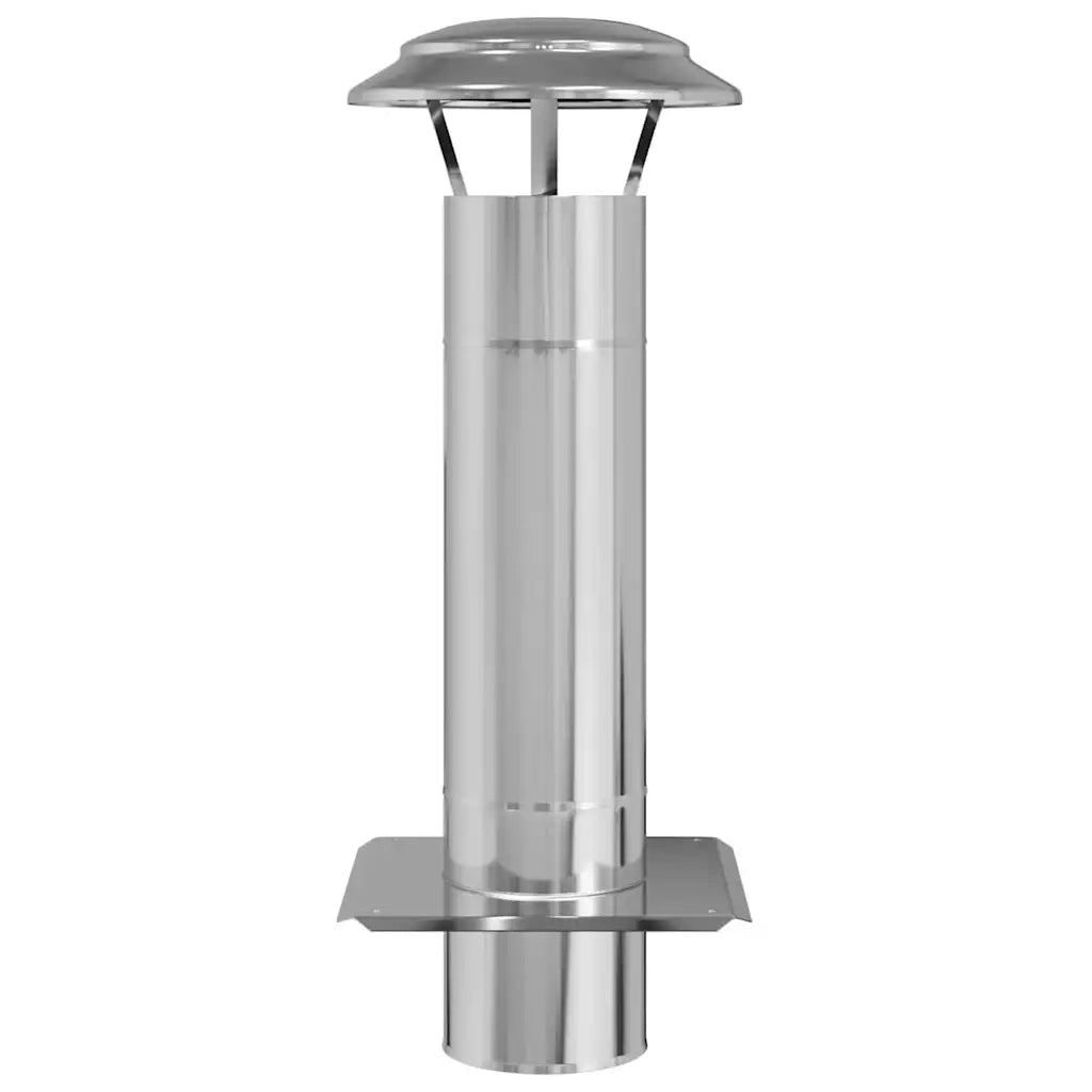 Estensione Camino Argento 25 x 25 x 65 cm Acciaio inossidabile CFW4444399