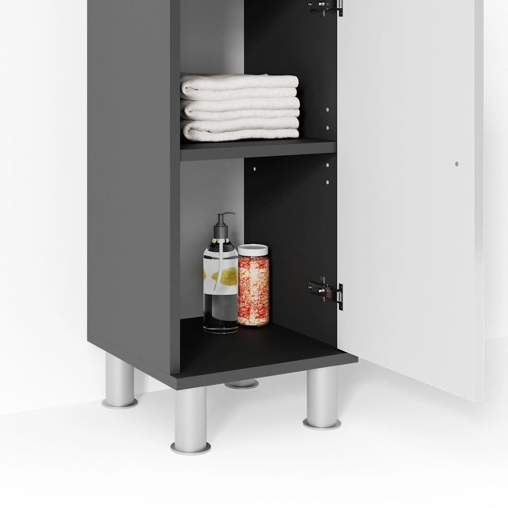Mobiletto bagno Fynn Antracite 30 x 95 cm Vicco