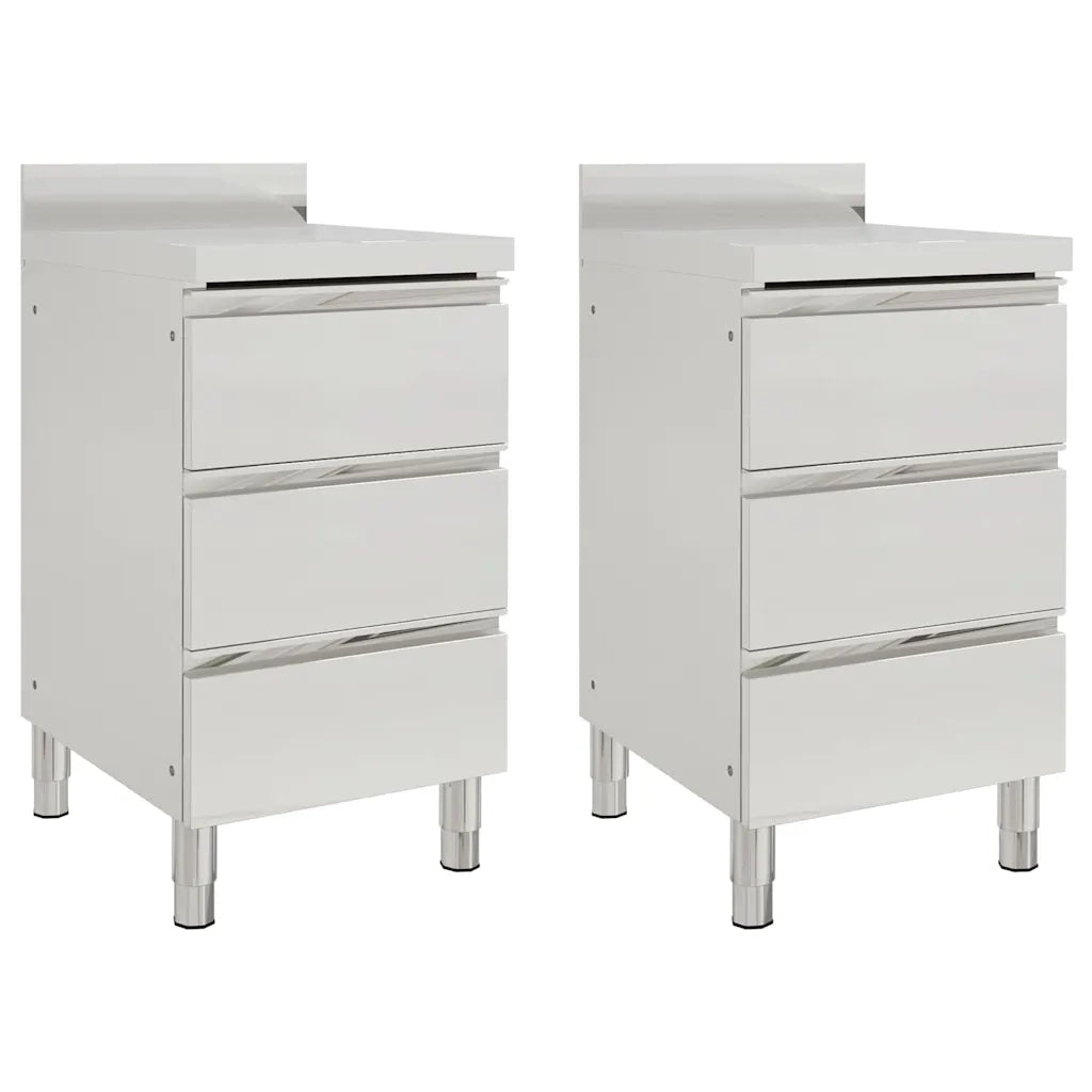 Mobili da cucina commerciali con 3 cassetti 2 pz 50x60x96 cm 3081935