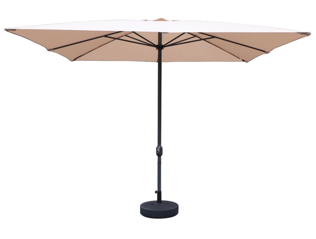 MAURY'S OMBRELLONE DA GIARDINO QUADRATO 3 X 3 MT IN COLORE ECRÙ TUBO Ø 48 MM