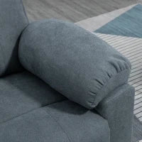Poltrona Alzapersona Reclinabile fino a 135° con 8 Punti Massaggianti, Telecomando e Poggiapiedi 89x99x103 cm, Grigio