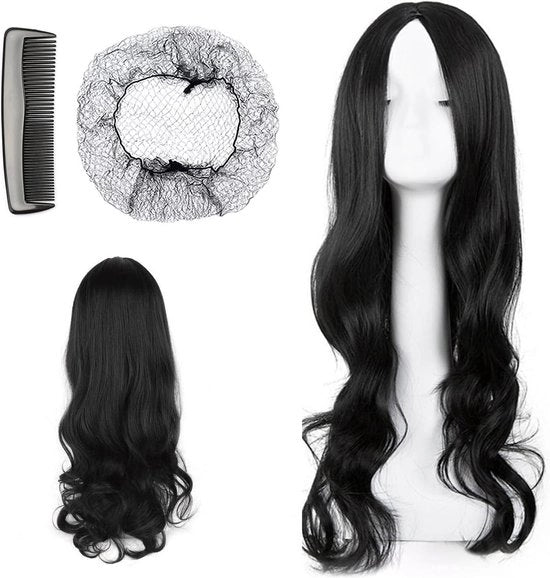 Capelli Fittissimi Artificiale in Ciocche Lunghe e Ricci con Retrò per Capelli per Donne - Utilizzo Giornaliero