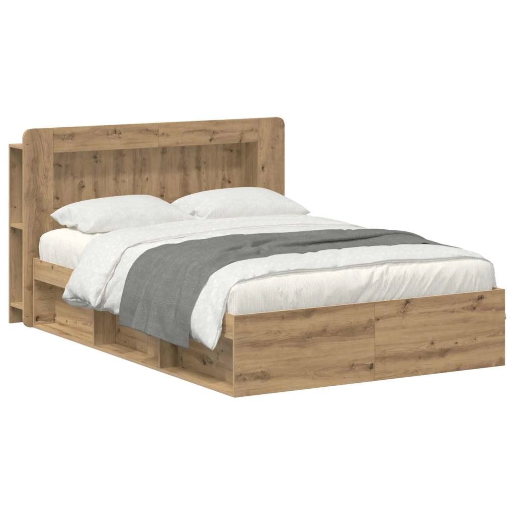 Telaio del letto con storage Rovere Artigianale 135 x 190 cm
