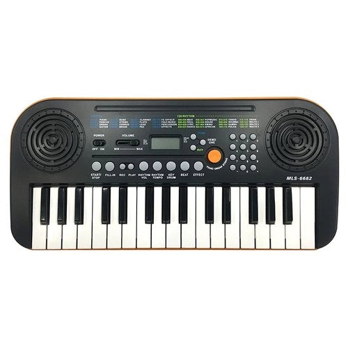 Tastiera musicale miles mls 6682 black e orange - 8034023002491