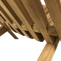 Set 2 Sedie Bistrot Pieghevoli per Giardino Nicla in Legno Teak