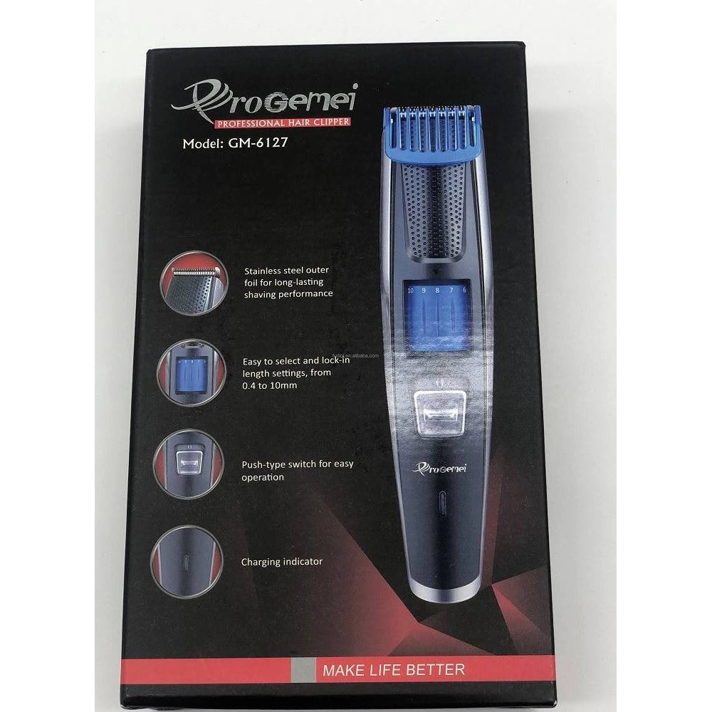 Trade Shop - Tagliacapelli Professionale A Batteria Gm-6127 Regolabile Trimmer Capelli Barba -