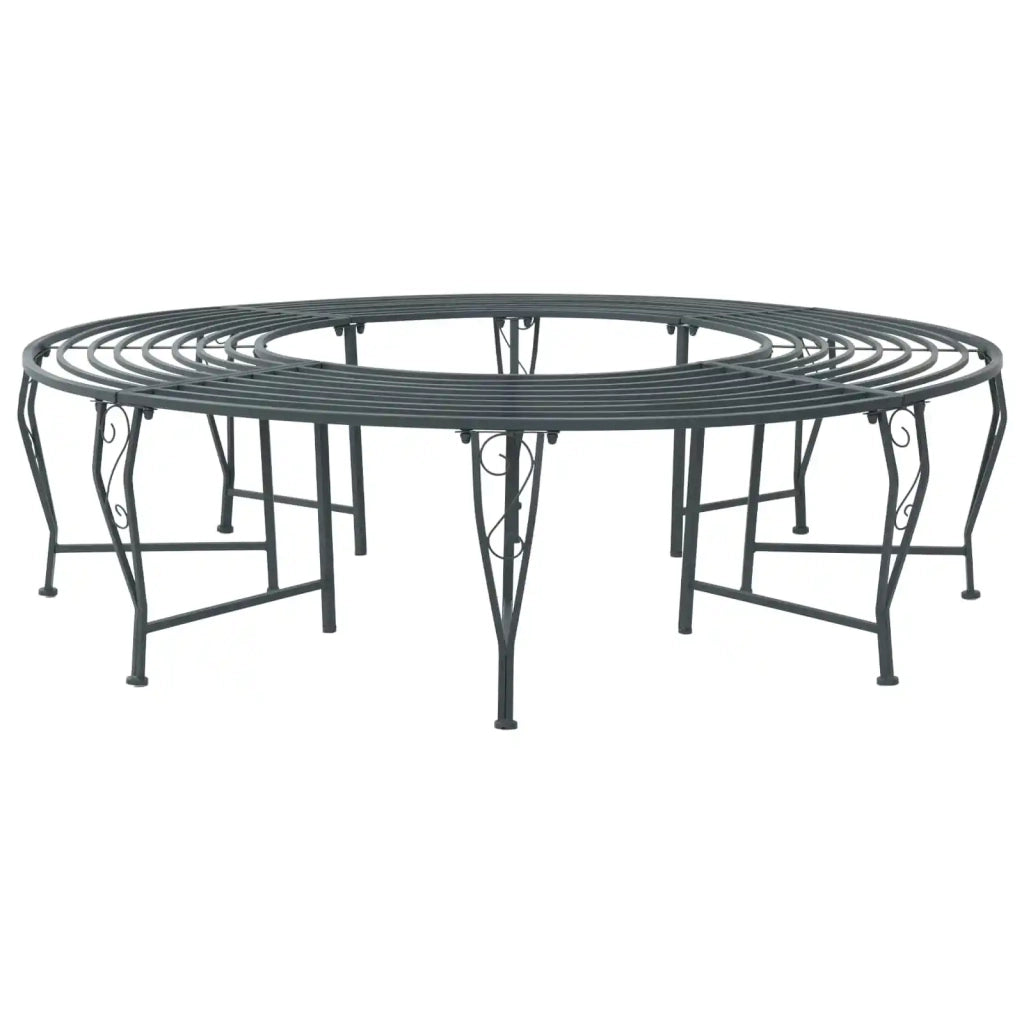 Panchina per Alberi 8-Numero di posti Ø 160 x 44 cm Acciaio 42029505