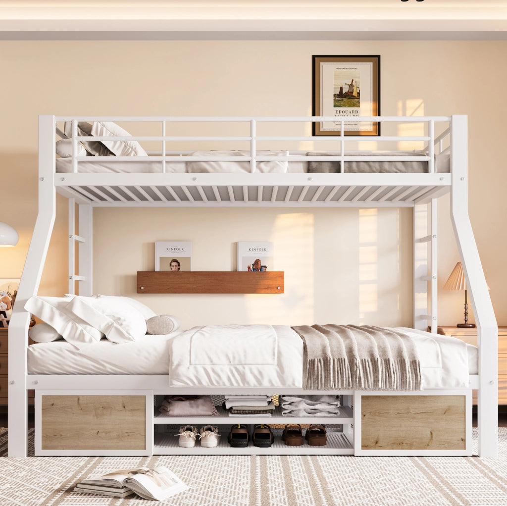 Letto a castello per bambini 90x200/140x200 cm con scarpiera