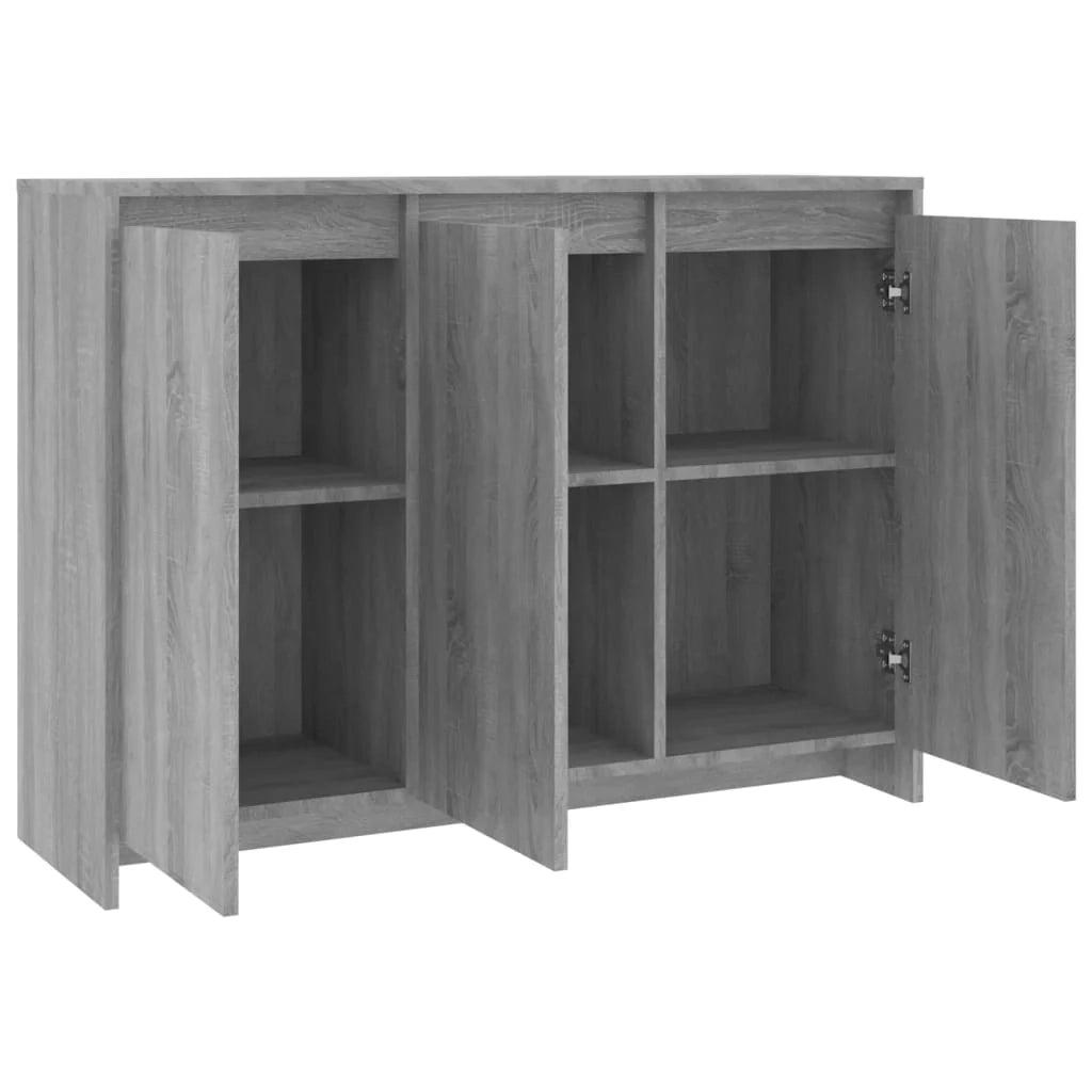 Buffet credenza cassettiera armadio mobile contenitore organizer cucina soggiorno Sonoma 102 x 33 x 75 cm legno ingegnerizzato grigio 02_0036268