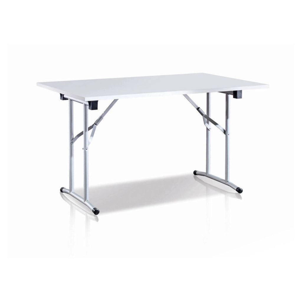 Aliena, Tavolo Pieghevole 6 Posti Made in Italy, 125x75x80h cm Bianco