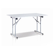 Aliena, Tavolo Pieghevole 6 Posti Made in Italy, 125x75x80h cm Bianco
