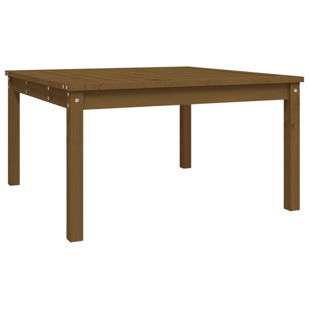 Tavolo da Giardino Ambra 82,5x82,5x45 cm Legno Massello di Pino 824123