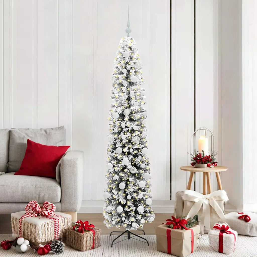 Albero di Natale | Decorazioni natalizie artificiale con 300 LED Verde 180 cm