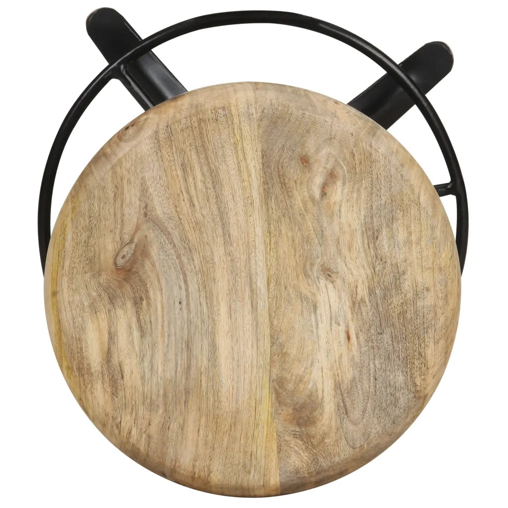 Sgabelli da Bar 2 pz 66 cm in Legno Massello di Mango cod mxl 64484