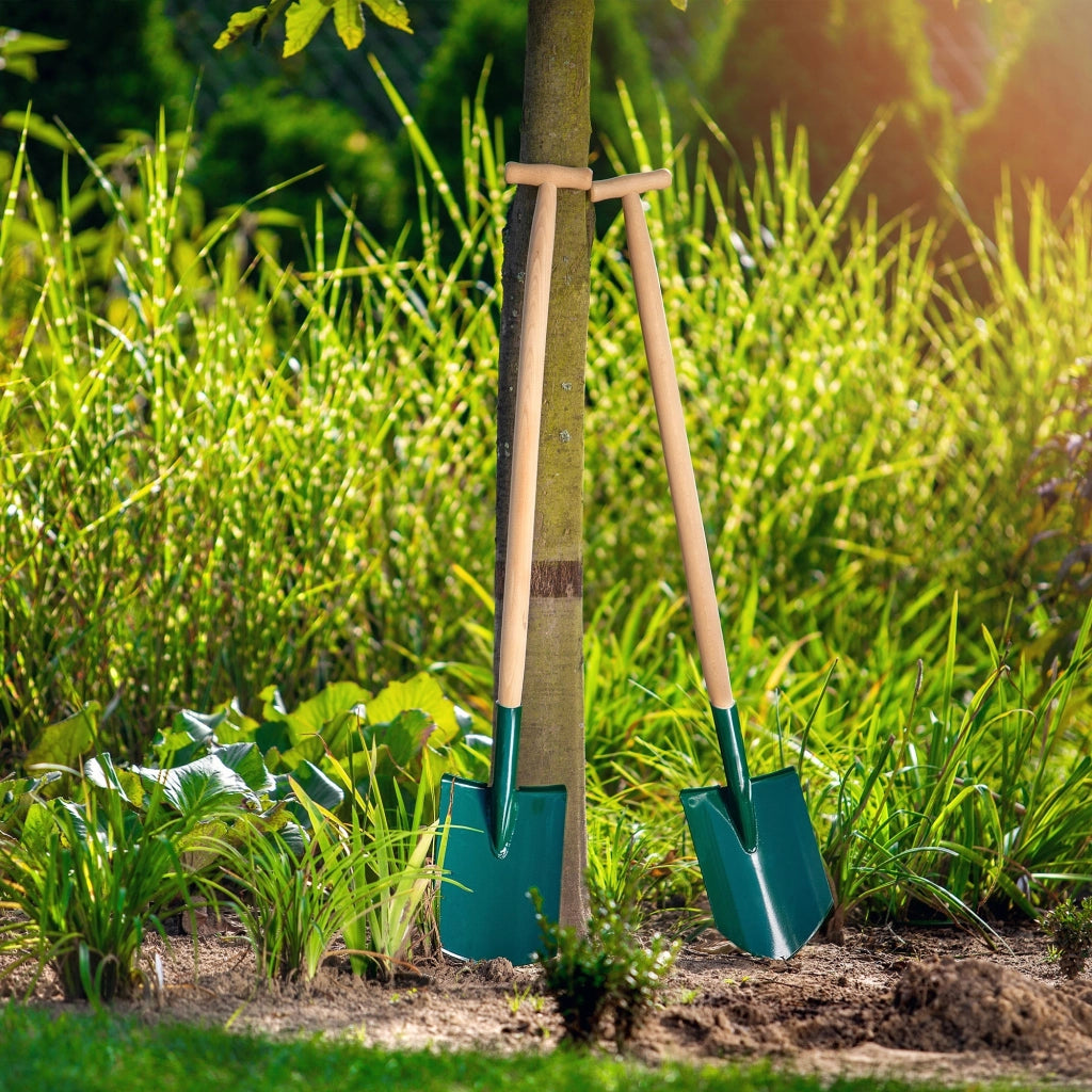 Pala dritta KADAX per scavare e piantare in giardino con manico in legno, 117 cm