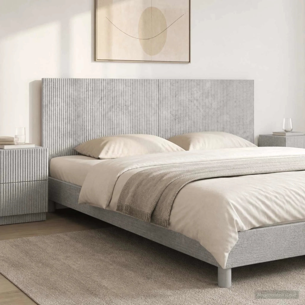 Testiera da Muro ARNHEM Grigio Cemento Legno ingegnerizzato 896708