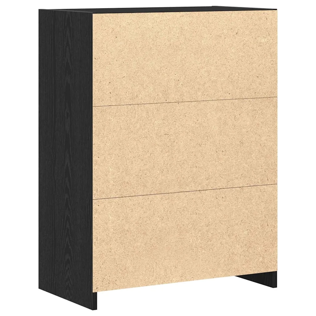 Mobile da Bagno Rovere Nero 60 x 33 x 80 cm Legno multistrato 862551