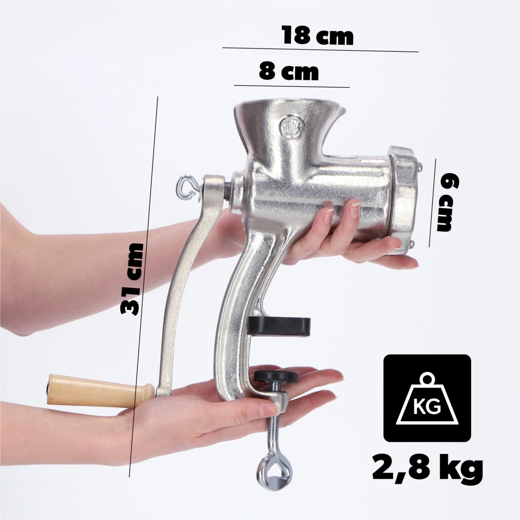 Tritacarne manuale in ghisa KADAX 8 Grinder Alfa Polonia Originale