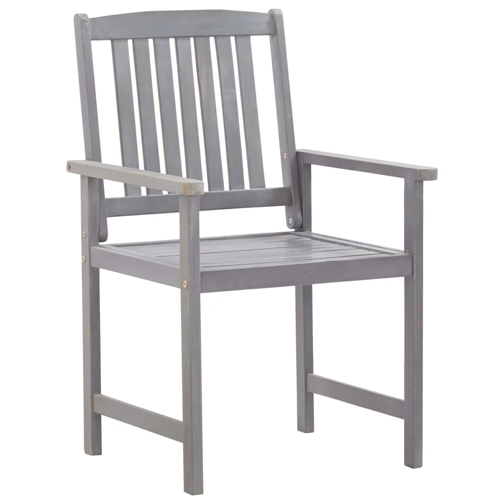 Set Pranzo da Giardino 7 pz Grigio Slavato in Massello d'Acacia 45941